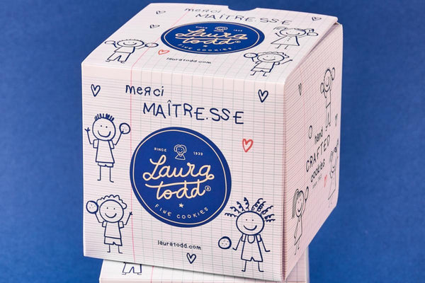 Coffret Merci Maitresse - 8 cookies - Laura Todd